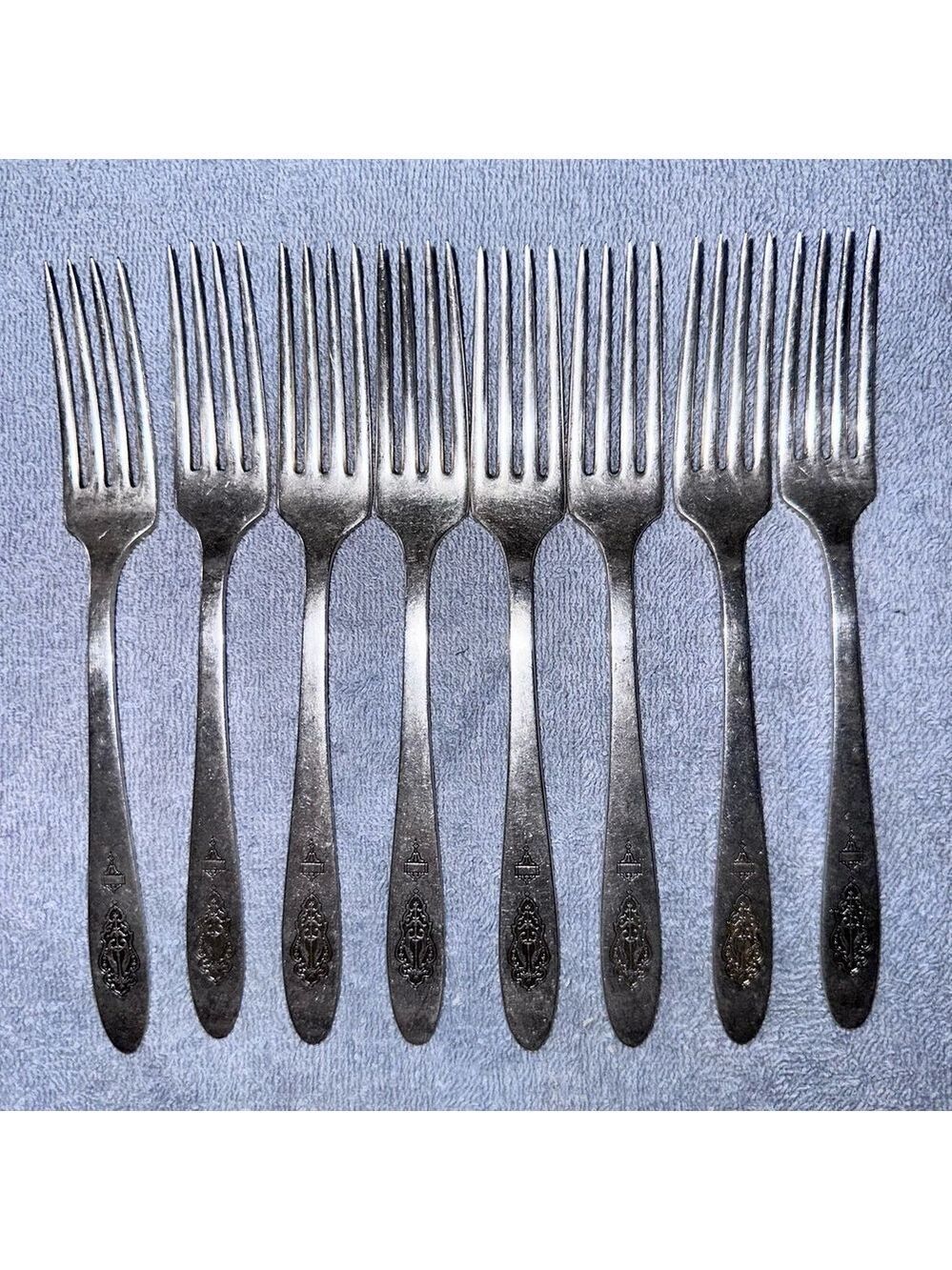 Vintage Oneida Community Plate BIRD OF PARADISE 1923 Fork Silverware Set